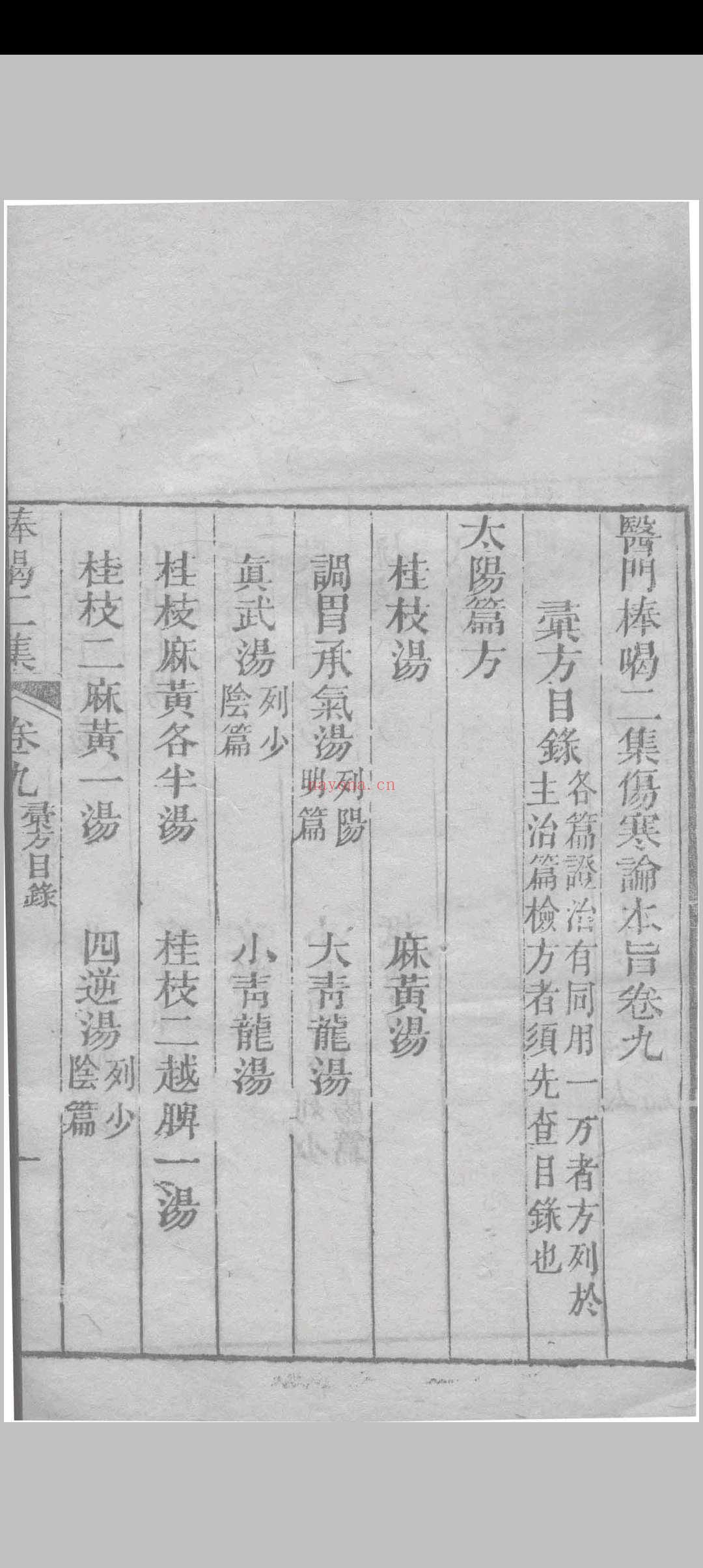 医门棒喝二集伤寒论本旨 章虚谷编注 1835 (医门棒喝二集伤寒论)