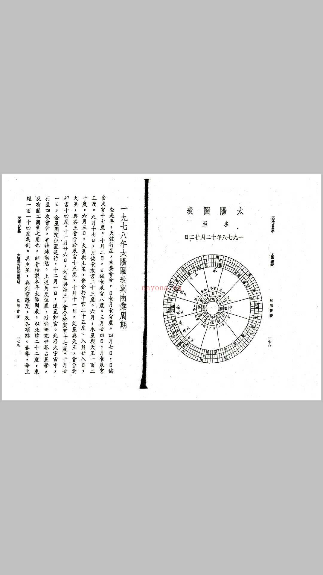 吴师青-天运占星学 (吴师青天运占星学占星案例)
