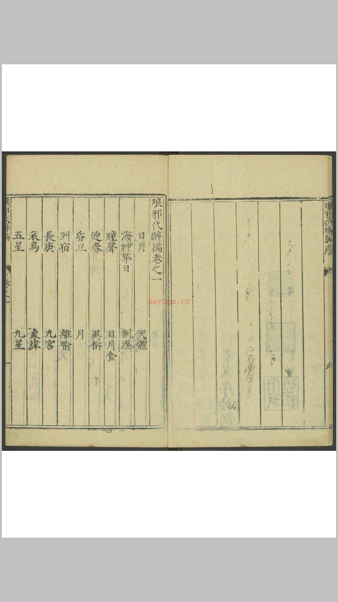 琅邪代醉编 四十卷 张鼎思辑 陈性学 校 明万历25年