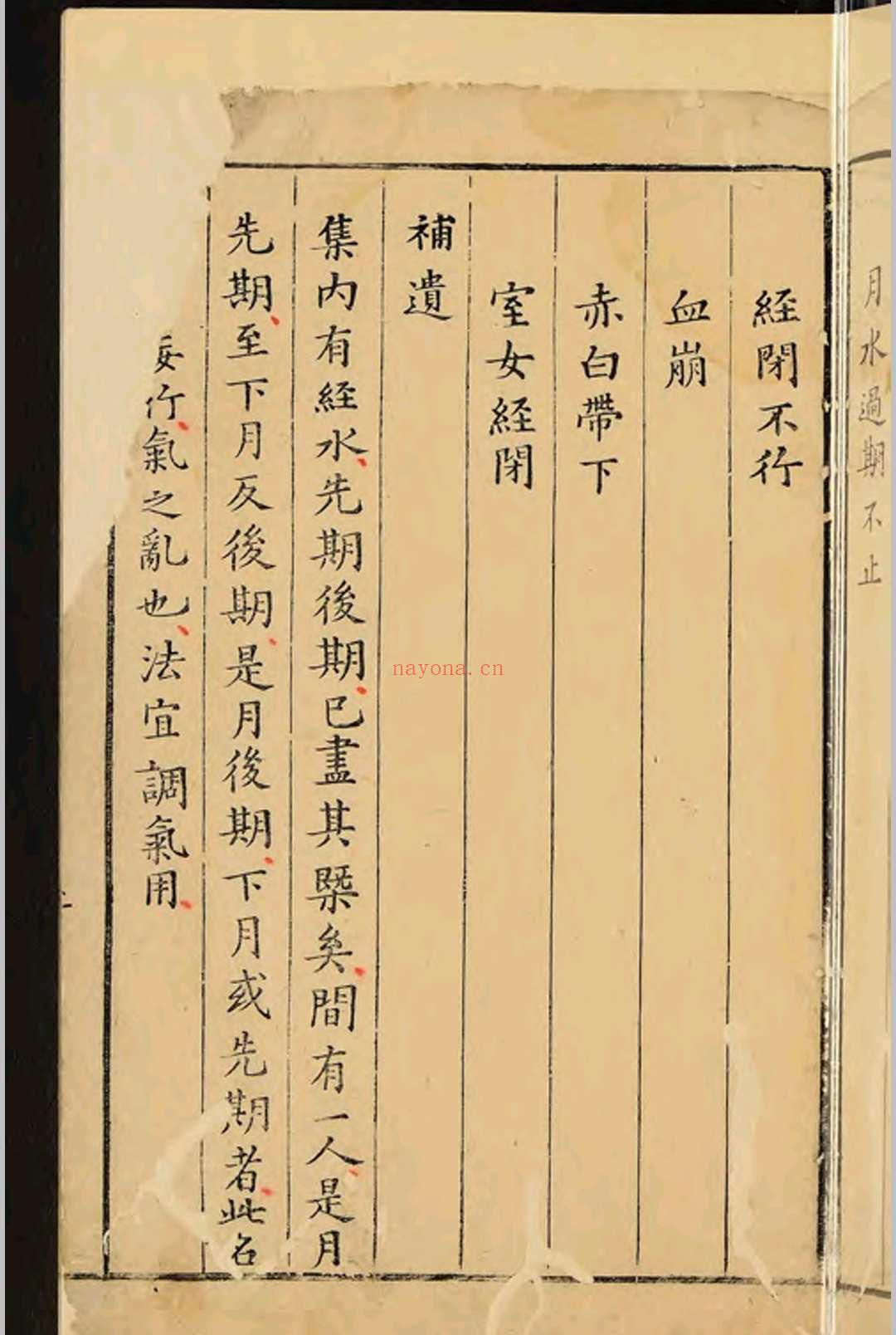 调经法门 明崇祯二年（1629）刻本（（明）吕献策撰