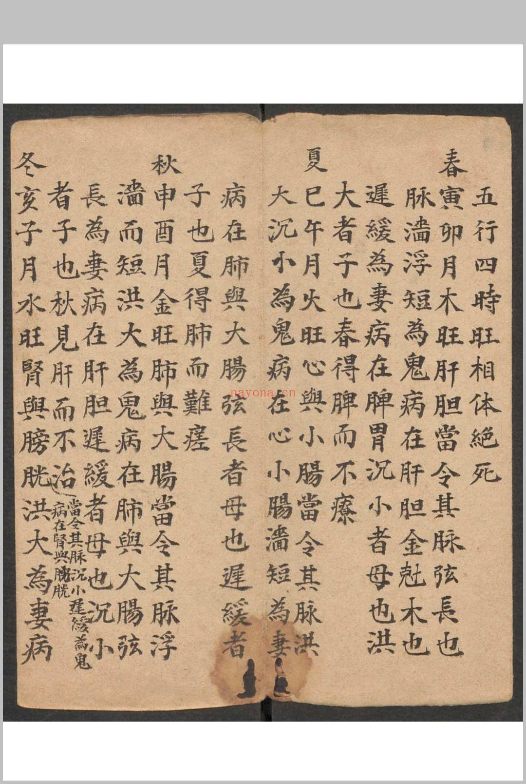 诊法杂抄, 1800
