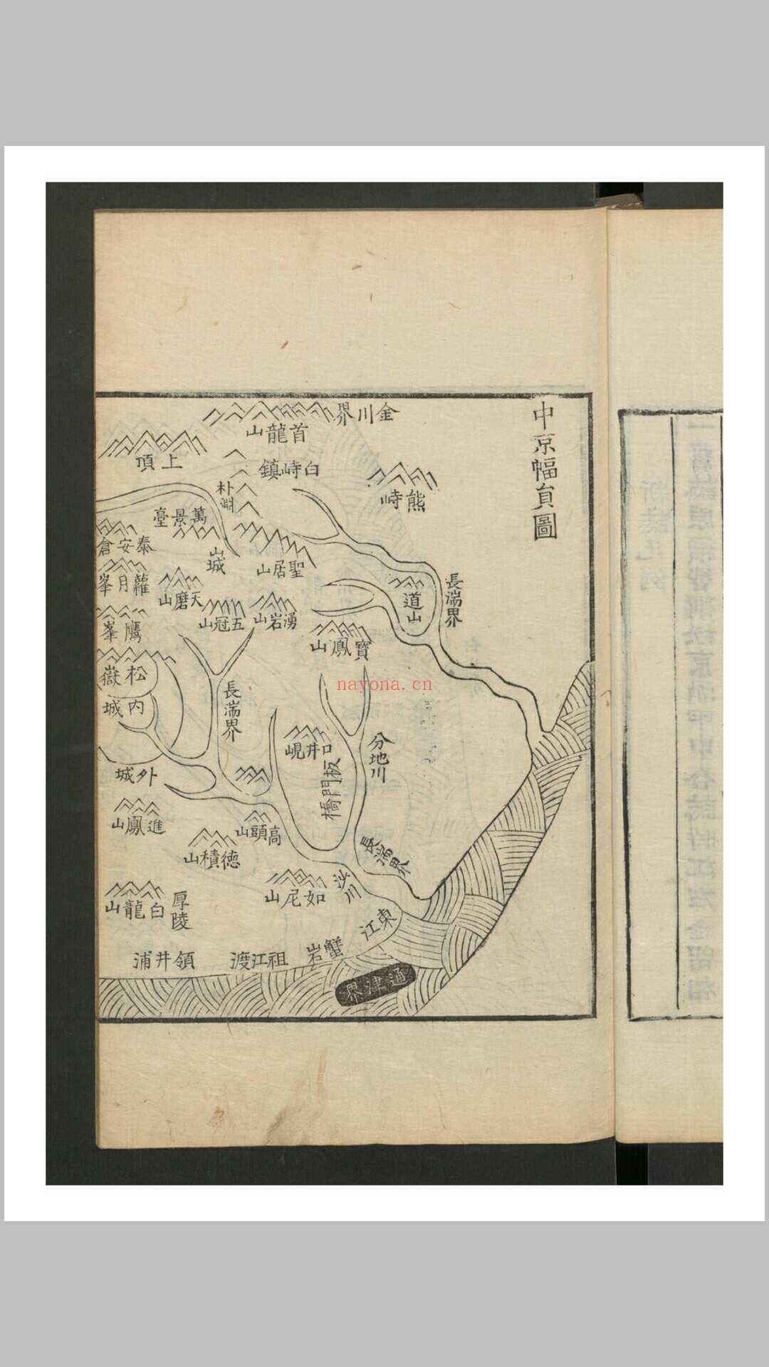 金履载 中京志 全11卷 , 1855