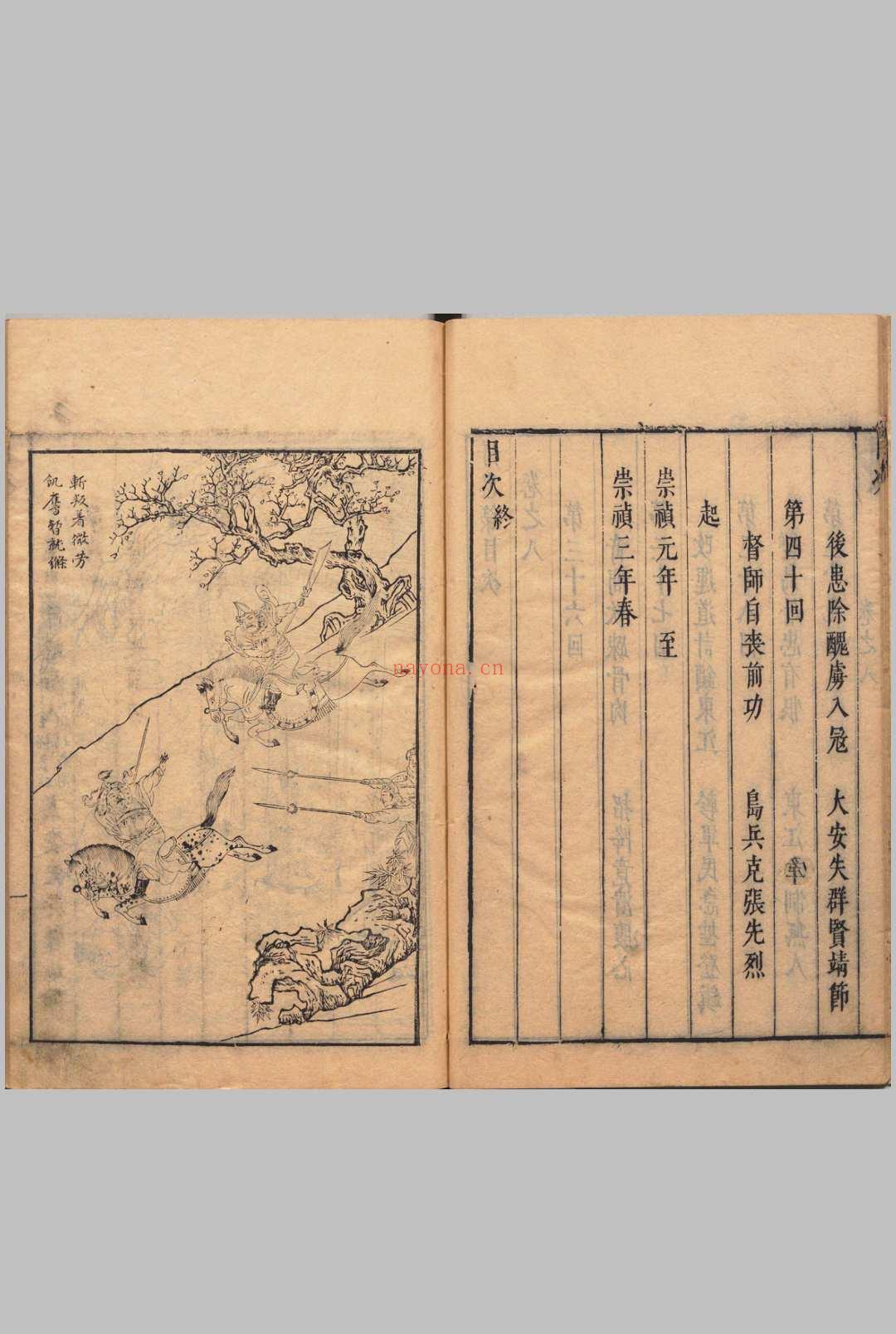 新镌出像通俗演义辽海丹忠录.八卷.明.陆人龙.撰.陆云龙.评.明崇祯时期翠娱阁刊本 (新镌出像通俗演义辽海丹忠录)