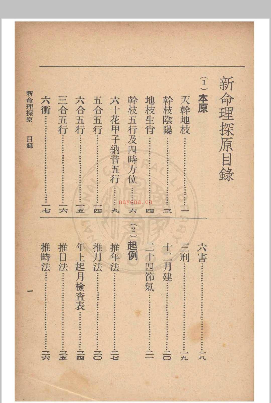 新命理探原  袁树珊 撰 1915