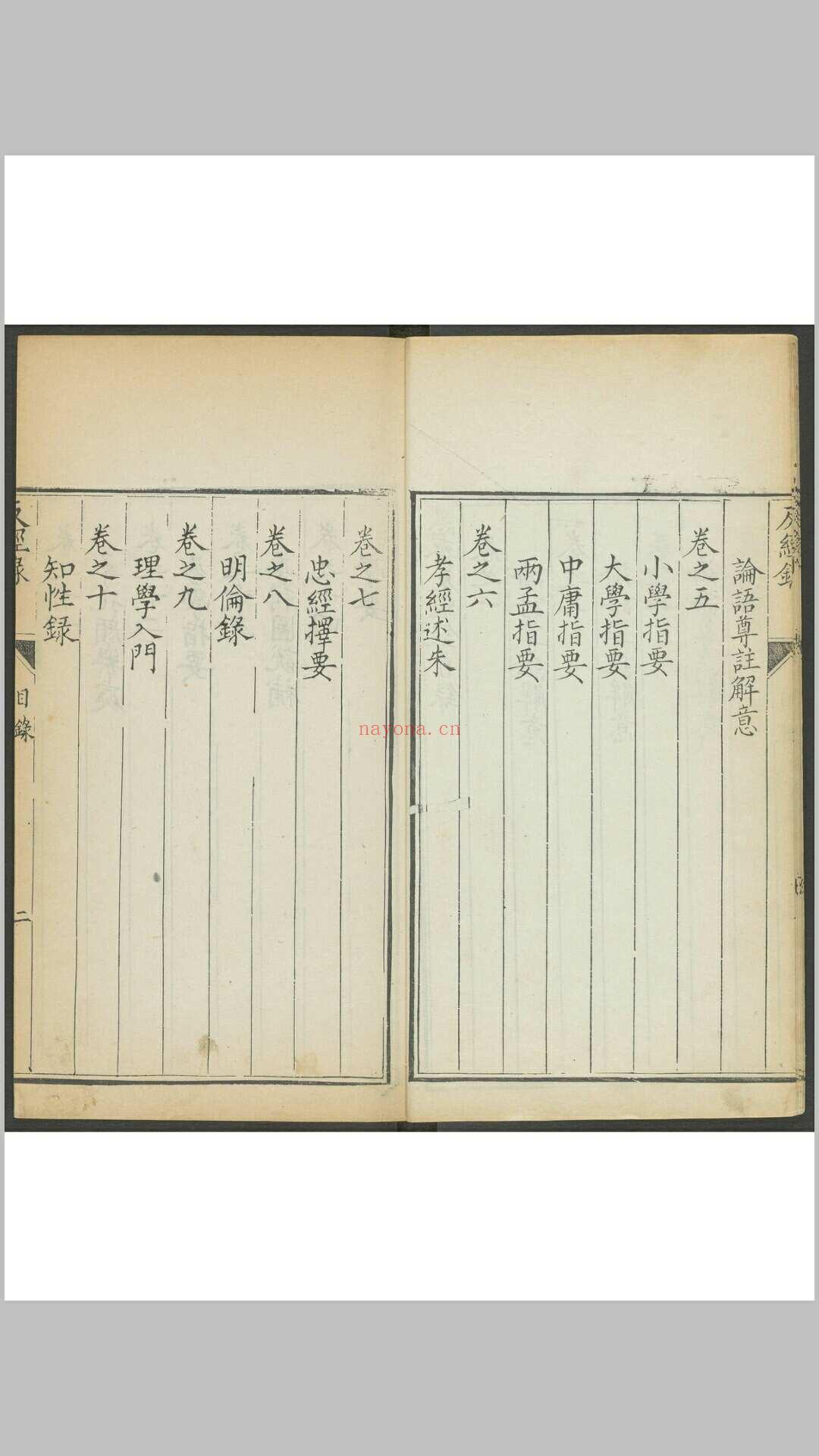 谢王宠. 愚斋反经录 十六卷. 清,  1644 and 1722