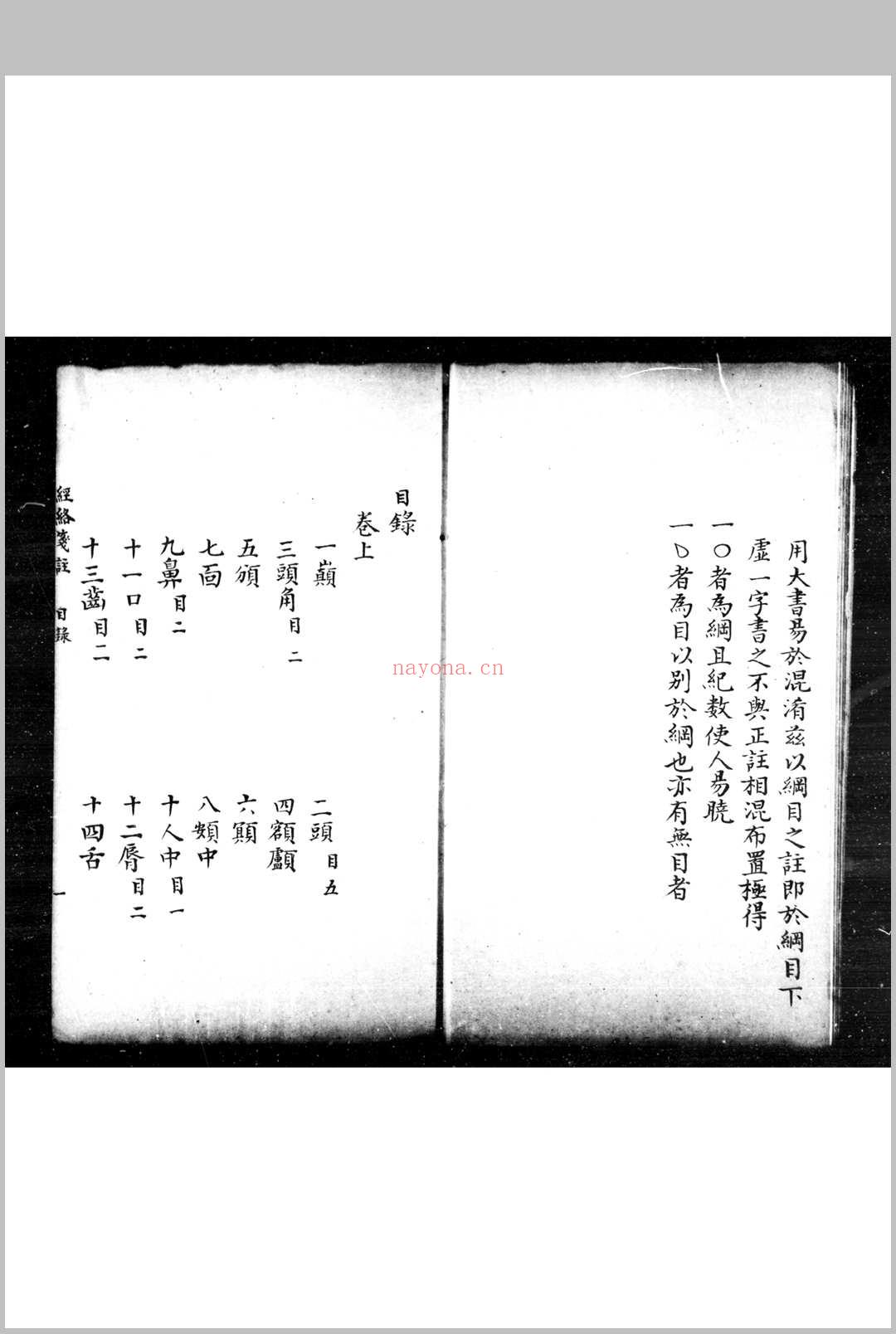 经络笺注 (明)韦编撰 传钞明崇祯丙子(九年)刊本