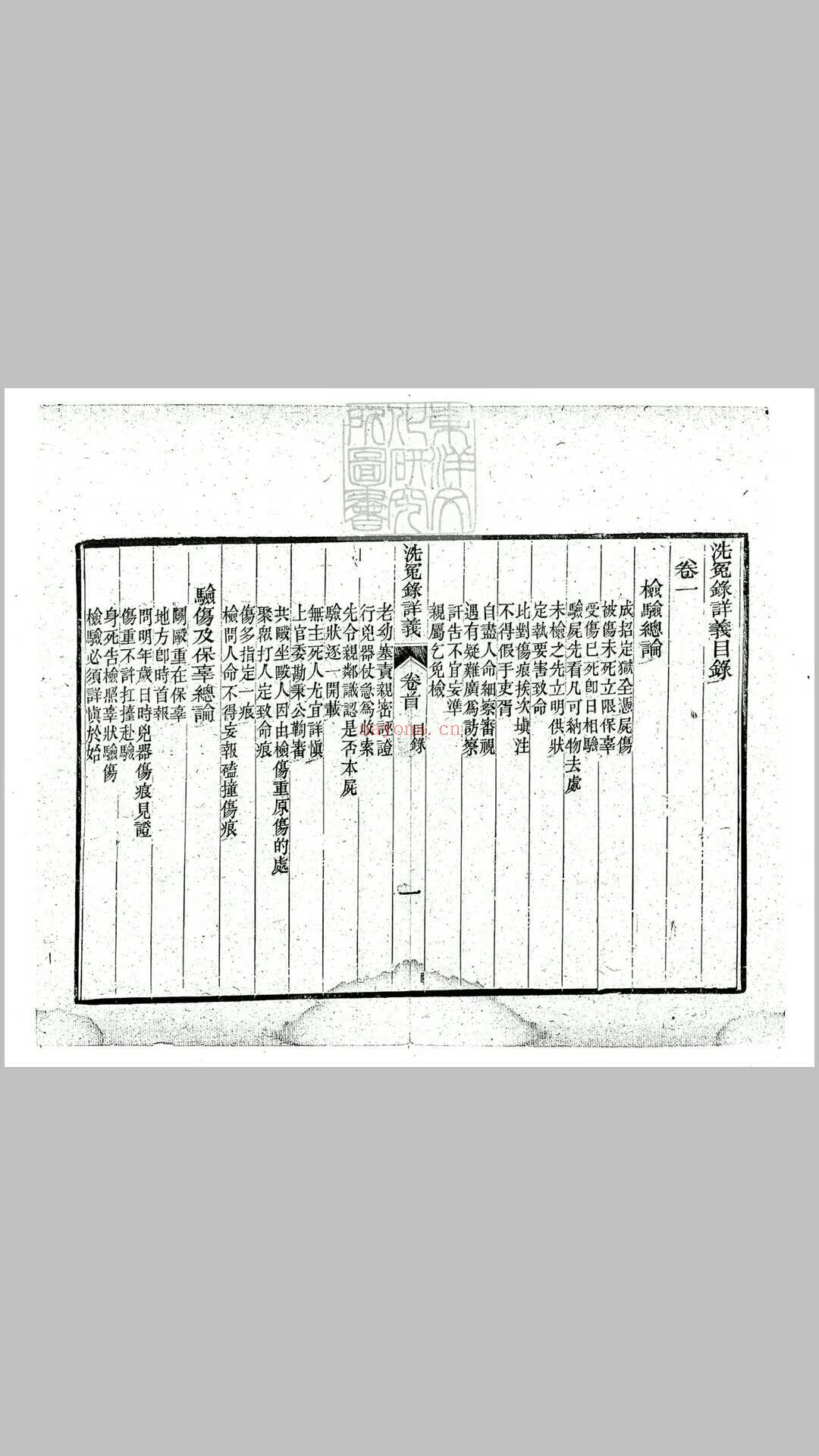 洗冤录详义四卷　光绪十三年刊本 (洗冤录详义第一卷有多少图片)