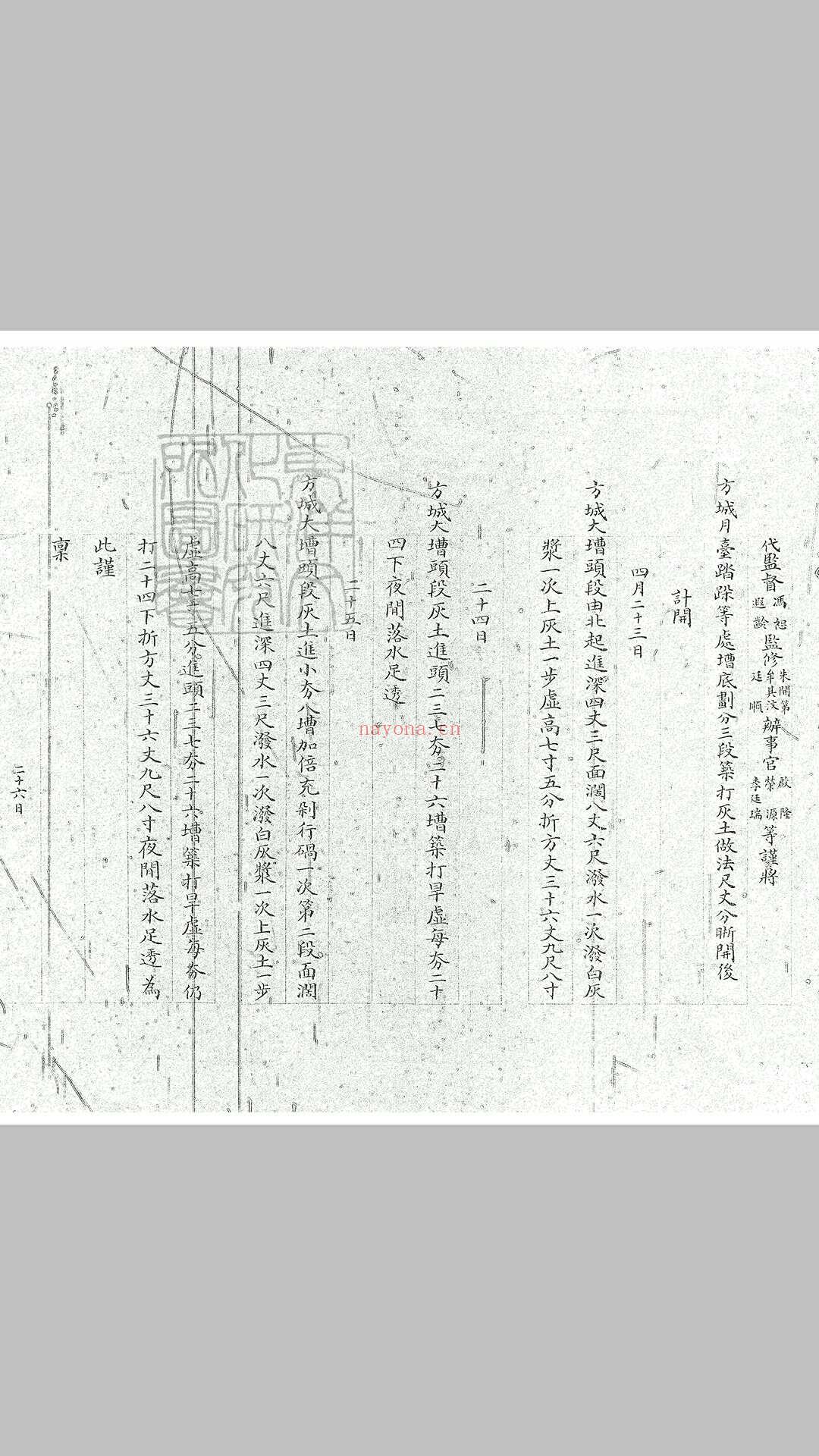 诸陵工程报告不分卷　清钞本