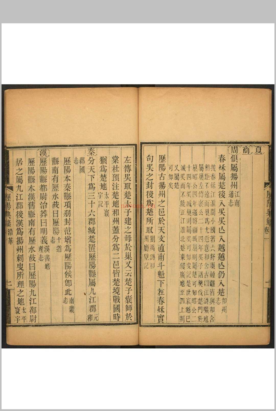 历阳典录  三四卷, 补编六卷陈廷桂纂辑. 清嘉庆23 [1818]修, 道光9 [1829]补修.新化游氏和州官舍重刊本, 清同治6年