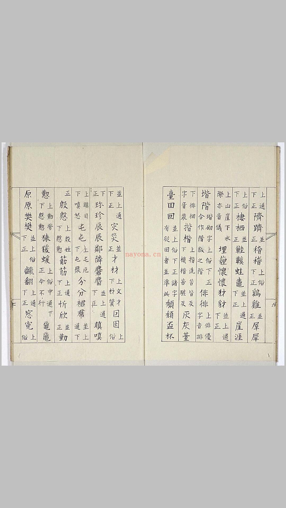 唐·颜元孙《干禄字书》·龙谷大学藏和刻本