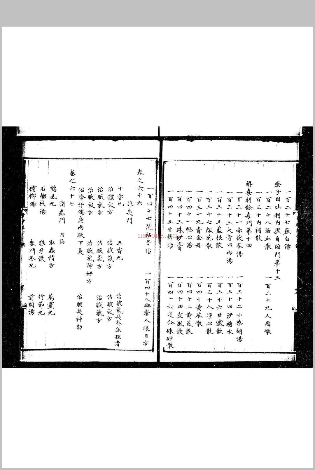 太医院经验奇效良方大全  存卷41-69 (明)方贤撰 明朱丝栏精钞本 (太医院经验奇效良方大全全五册pdf百度网盘下载)