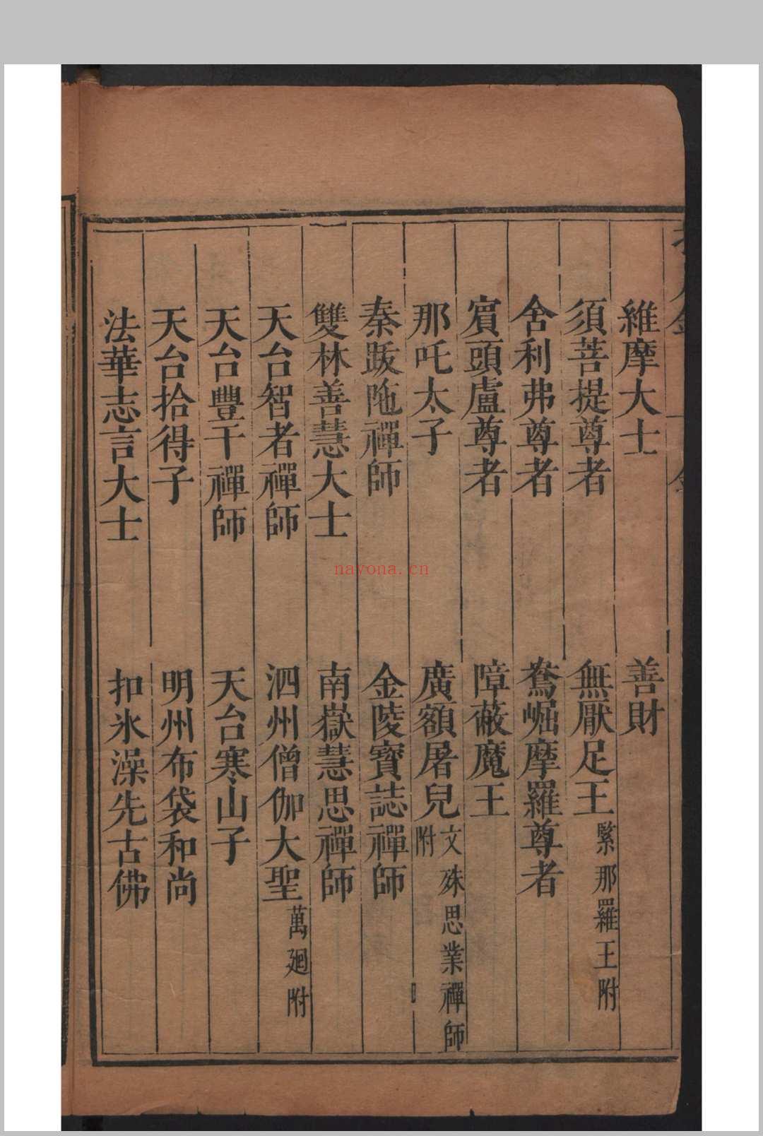 瞿汝稷 严澂道 指月录 32卷 , 1693