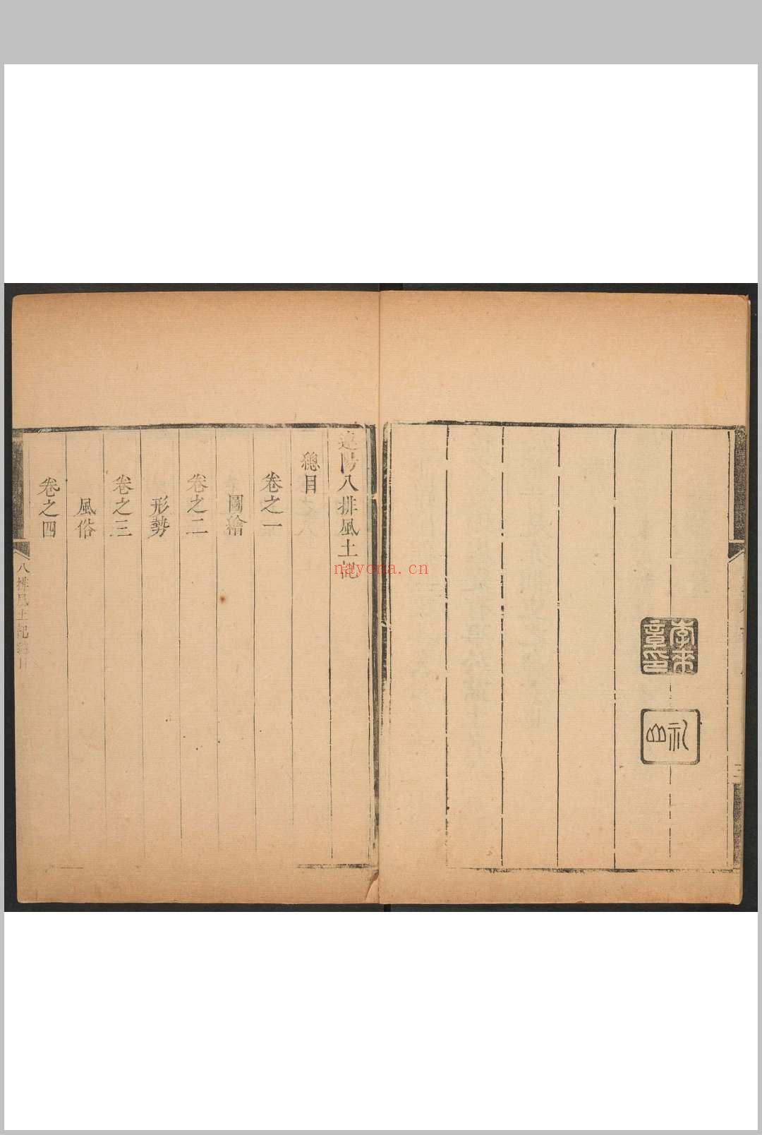 连阳八排风土记  [8卷] 李来章撰 连山书院, 康熙47年