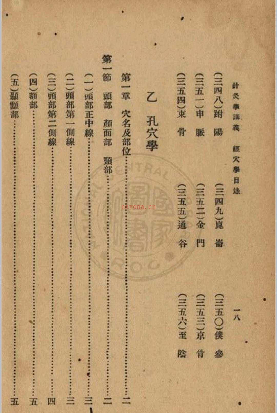 高等鍼灸学讲义张俊义译述 (针灸学中级讲义1961)