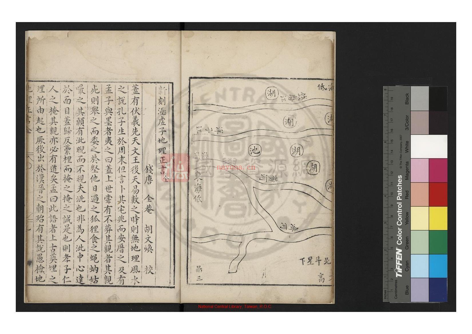 风水堪舆《地理正言》[明]朱权撰.明万历间(1573-1620)钱塘胡文焕刊本18页(风水堪舆入门书籍)