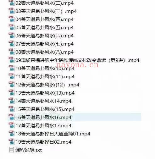 善天道易卦风水精华班视频19集(善天道天星风水)