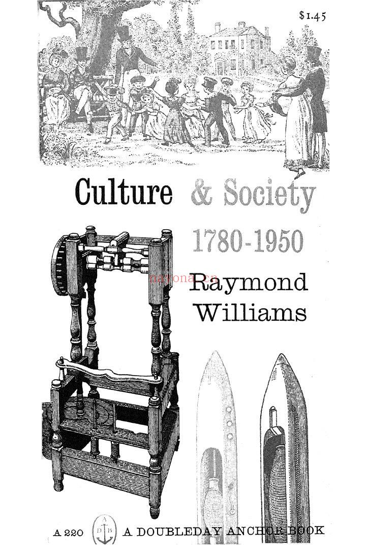 Culture and Society, 1780-1950