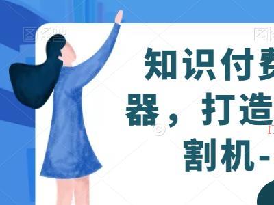 知识付费个体项目孵化器，打造你的个人财富收割机-价值1680元