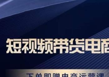 胖哥·短视频带货电商课，零基础可以学会电商，新人也一台手机也能做电商