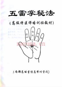 高级特医师培训班教材《五雷掌秘法》修炼及应用秘法 (医师证培训班)