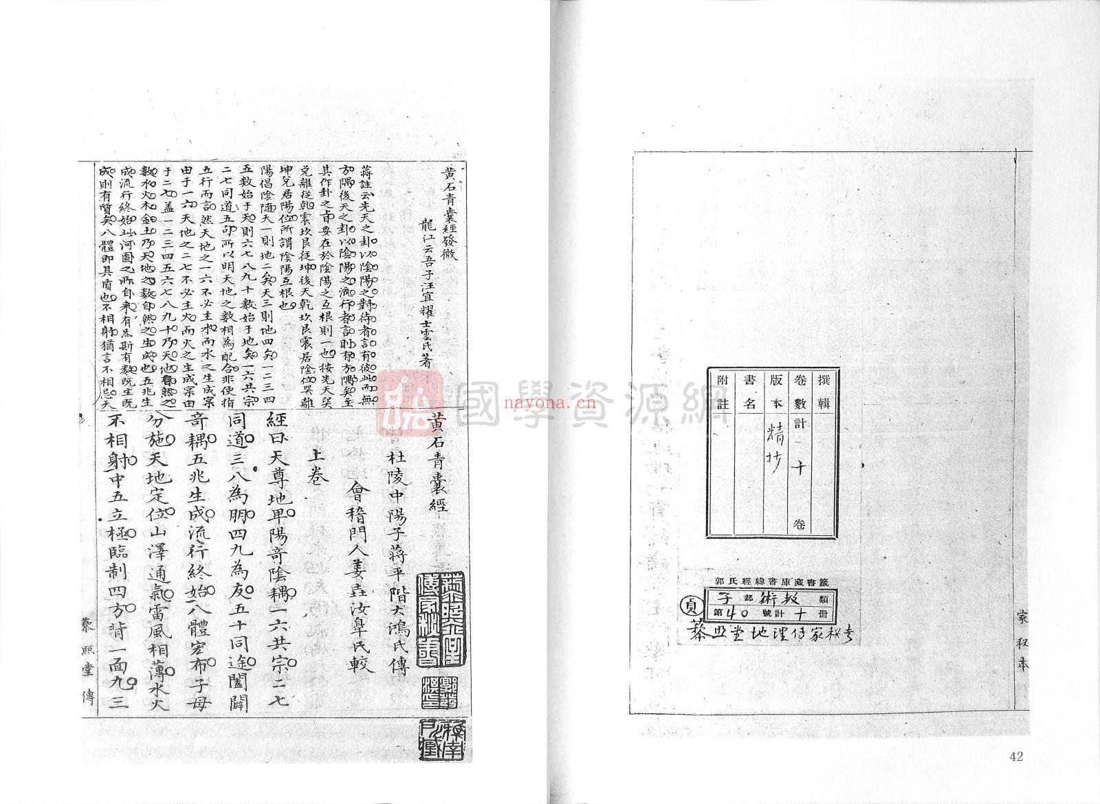 堪舆古籍《藜照堂地理秘书》十卷.[清]刘仁着.清乾隆手抄本共854筒子页