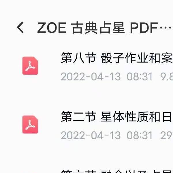 左左zoe古典占星全套合集 夸克网盘下载