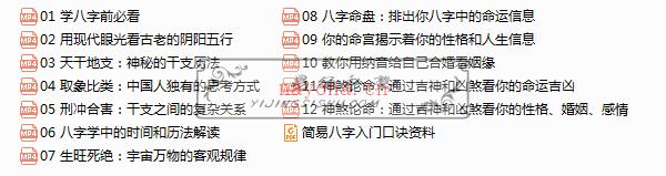 简易八字入门