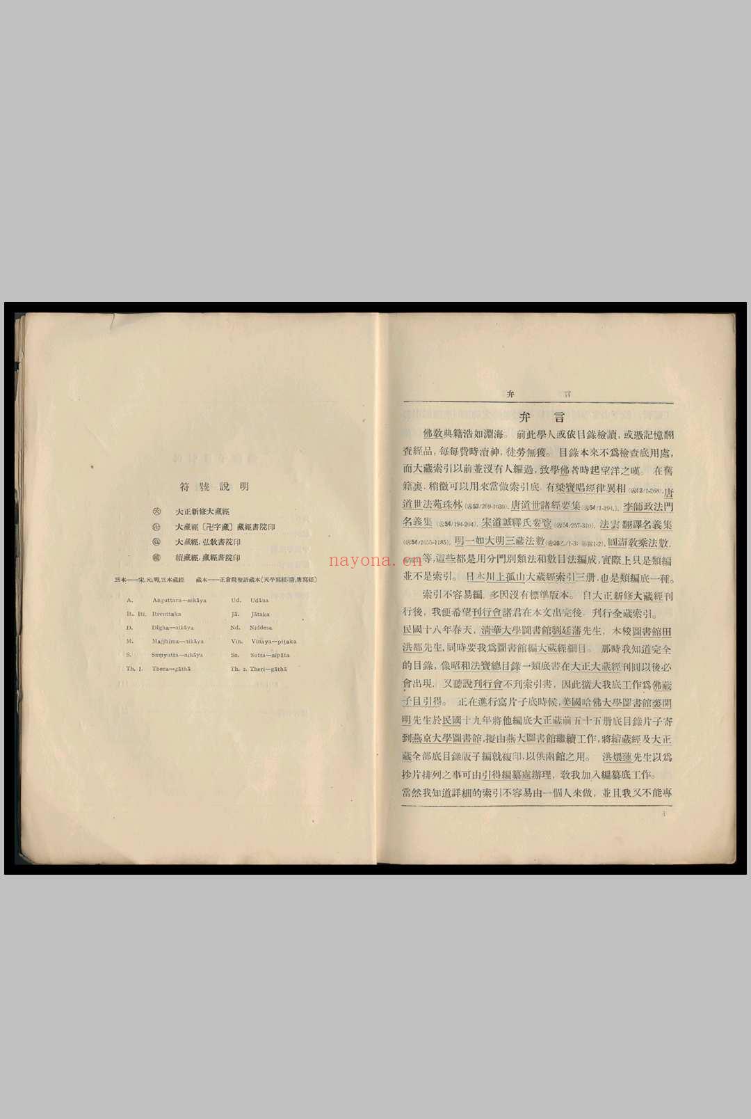 佛藏子目引得  引得编纂处 1933