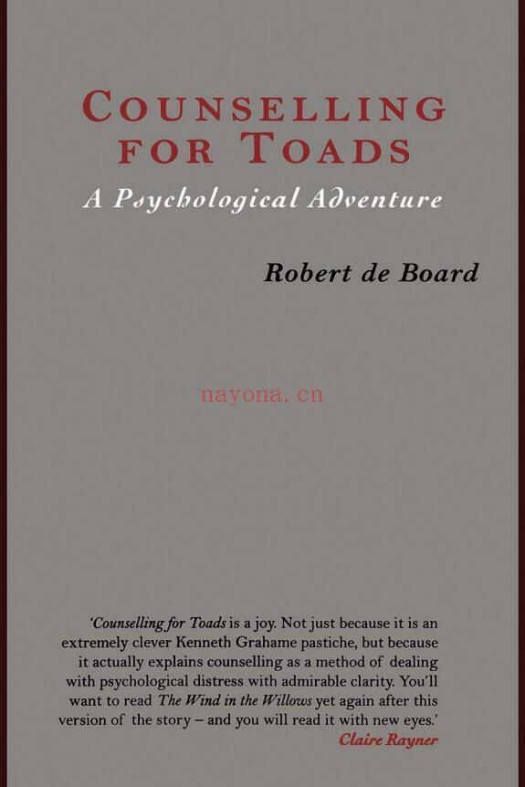 Counselling for Toads: A Psychological Adventure