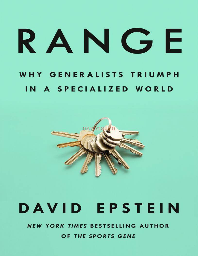 Range: Why Generalists Triumph in a Specialized World