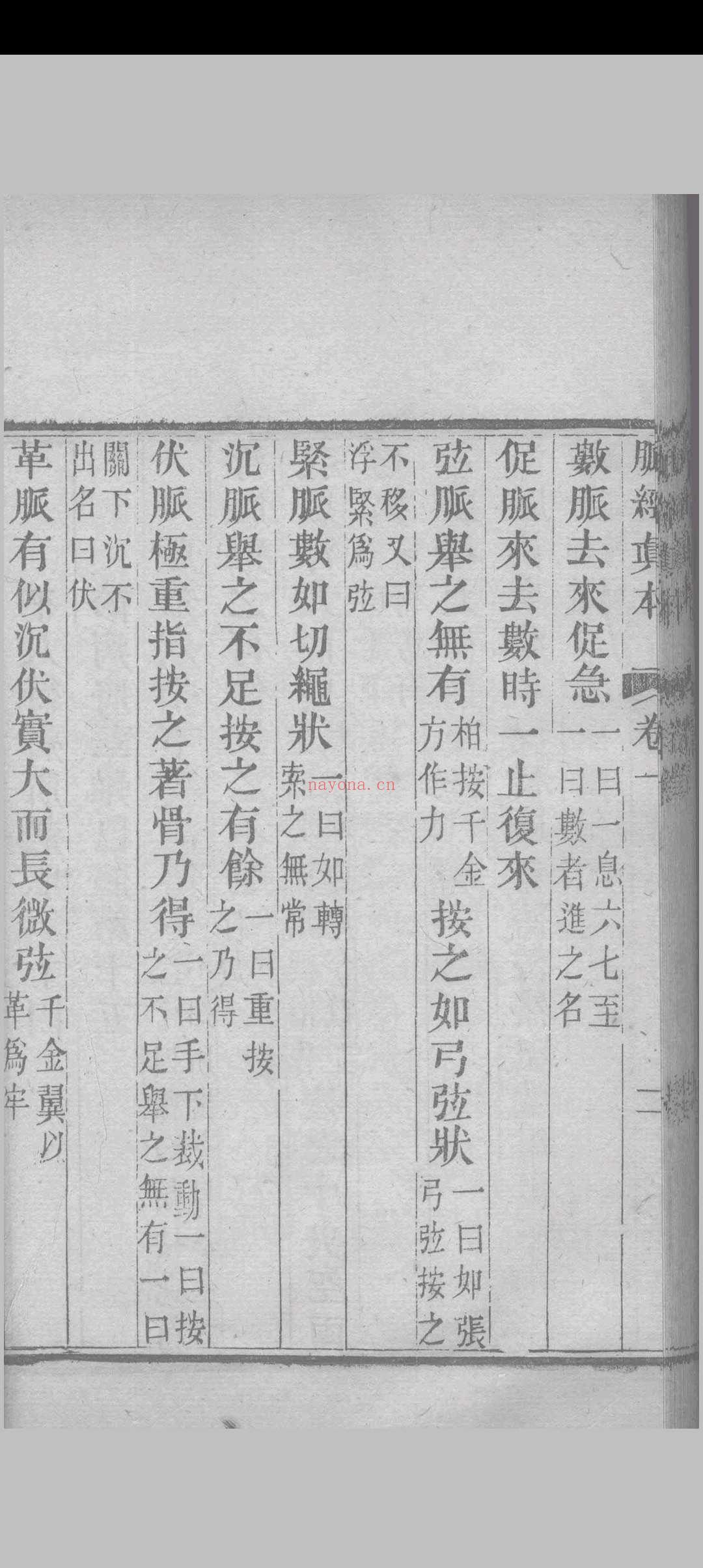 脉经真本 （晋）王淑和撰 1856