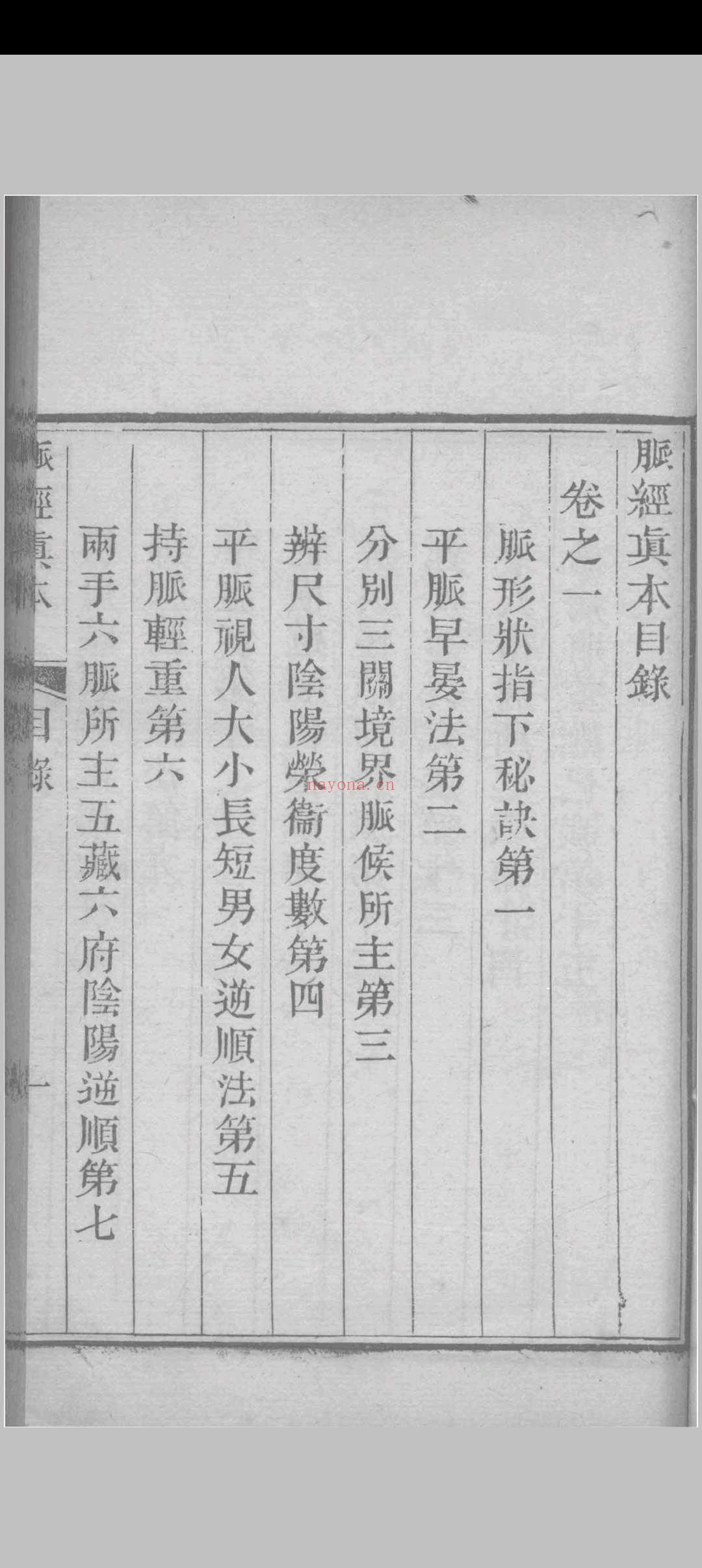 脉经真本 （晋）王淑和撰 1856