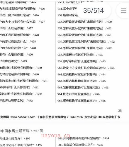 家居招财开运旺宅1001招PDF电子书百度网盘资源