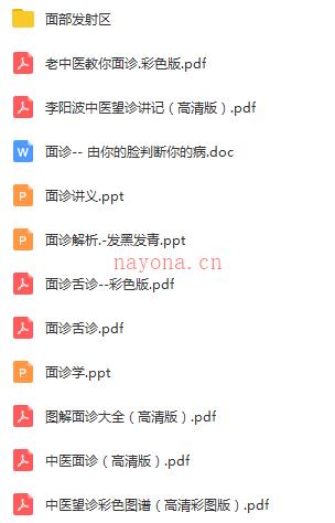 中医面诊验带图解析全套PDF(中医面诊耳朵图解)