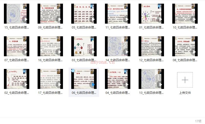 七政四余 命理占星传承班课程视频17集插图1