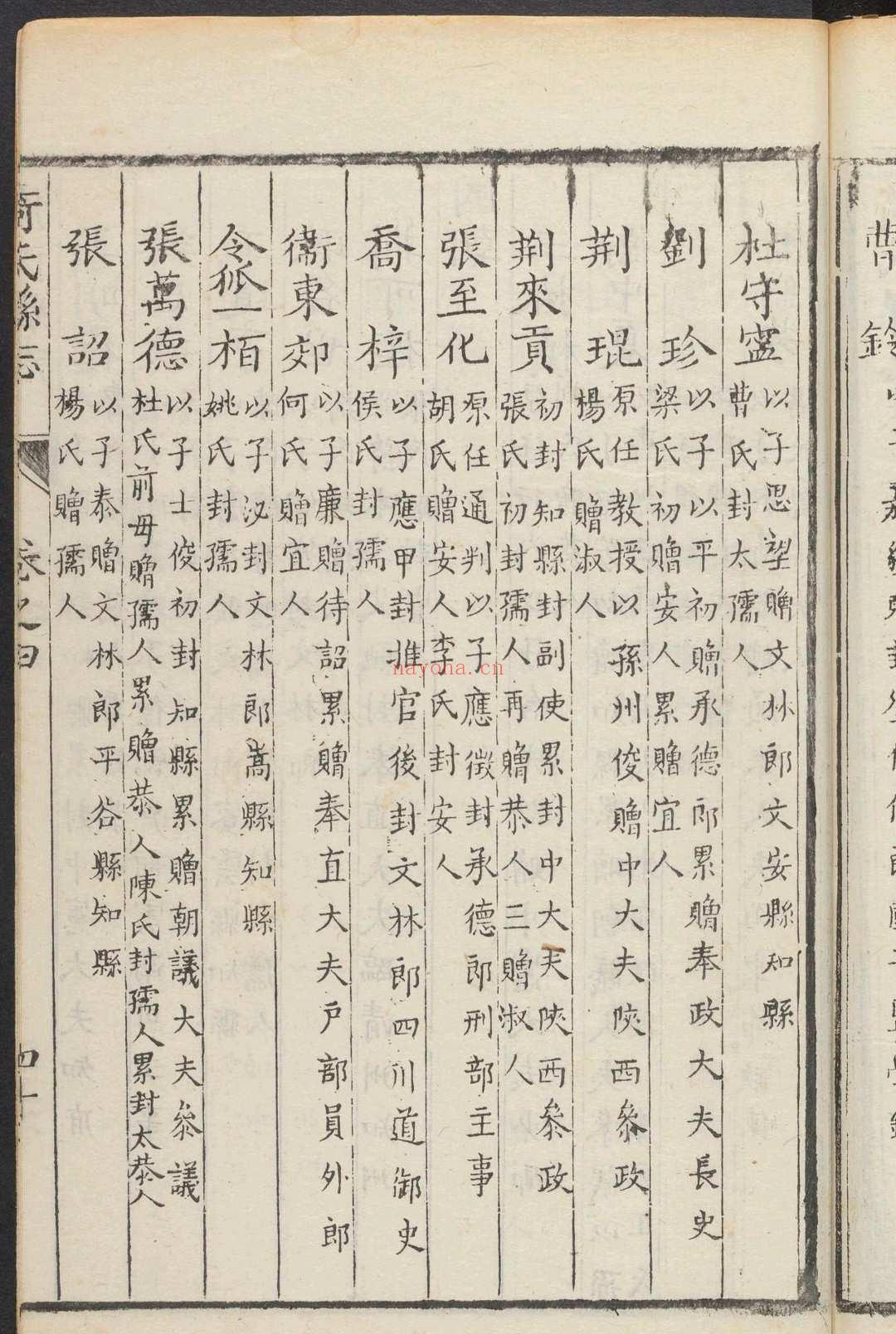 猗氏县志  8卷 宋之树等修.雍正7年 [1729] (同治6 [1867] 剜修重印)