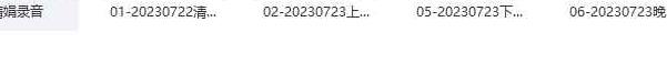 杨清娟老师 2023年8月、7月游学视频、音频合集24集36个小时