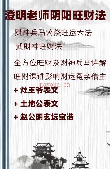 澄明老师立竿见影阴阳旺财法录音+文档插图