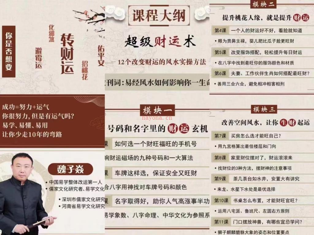 魏子焱超级财.课十二个改变财.运的实操方法57集-易印教程网