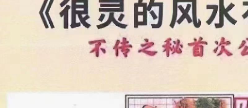 《很灵的风水布局》 内部资料124页PDF 网盘