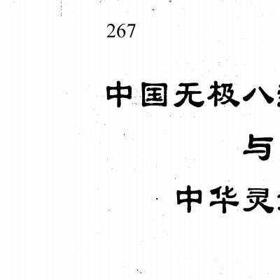 中国无极八卦大成功与中华灵媒拳张健平、张楠电子版