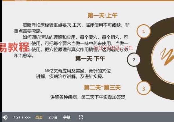 窦昭洋 脊针＋针灸＋中药临床实战班视频32集