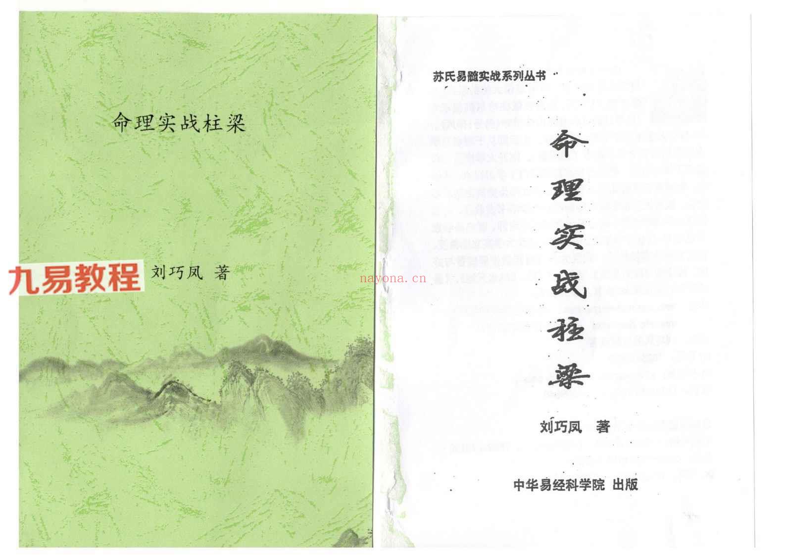 刘巧凤《命理实战柱梁》132页双面 pdf