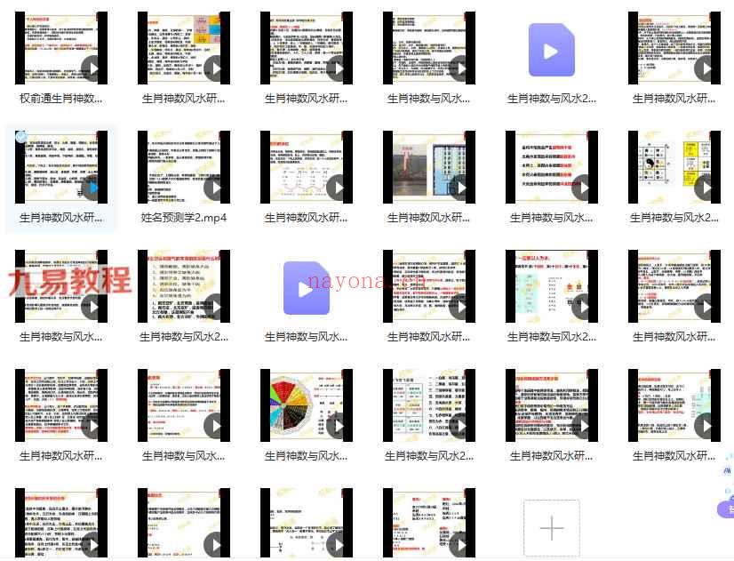 权俞通生肖神数与风水研修班视频28集