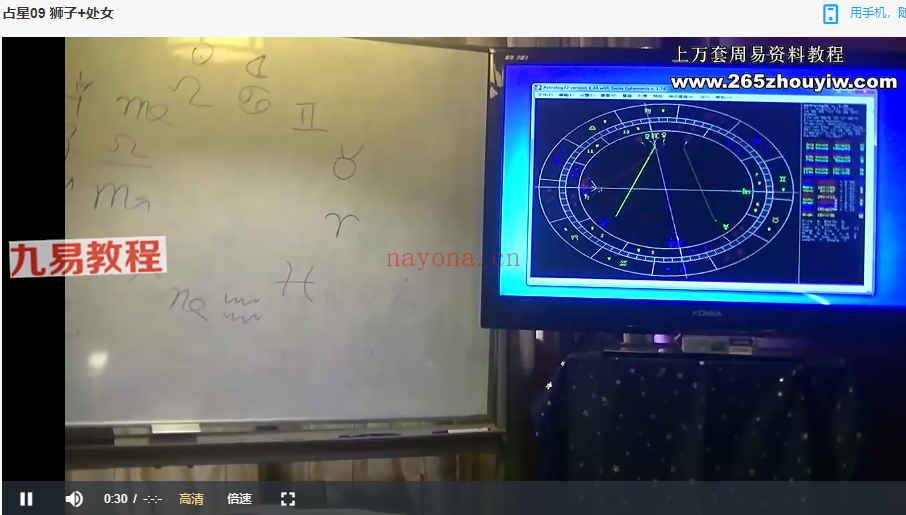 占星课程视频12集+基础文档