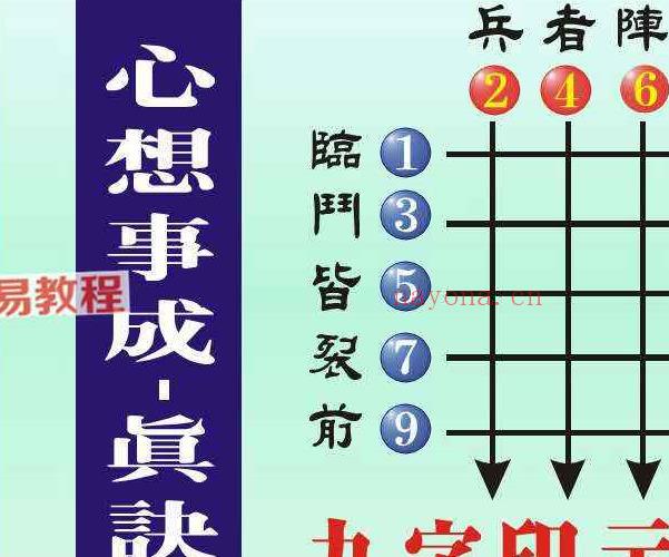 黄恒堉奇门 九字真诀视频+解说图片