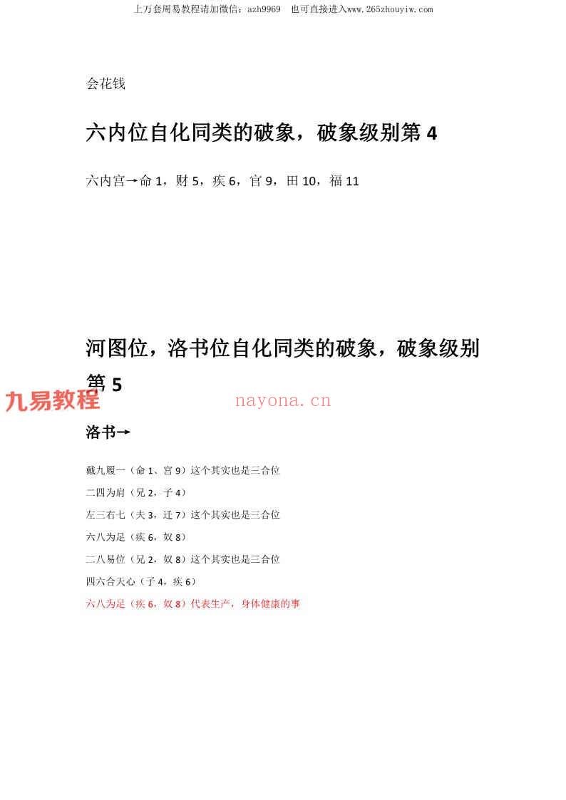 南派三俗整理 北派范秋祝紫薇斗数课堂笔记-图文脱水版pdf