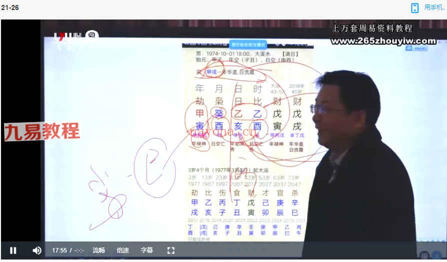 古禄命八字系统课程46节高清视频