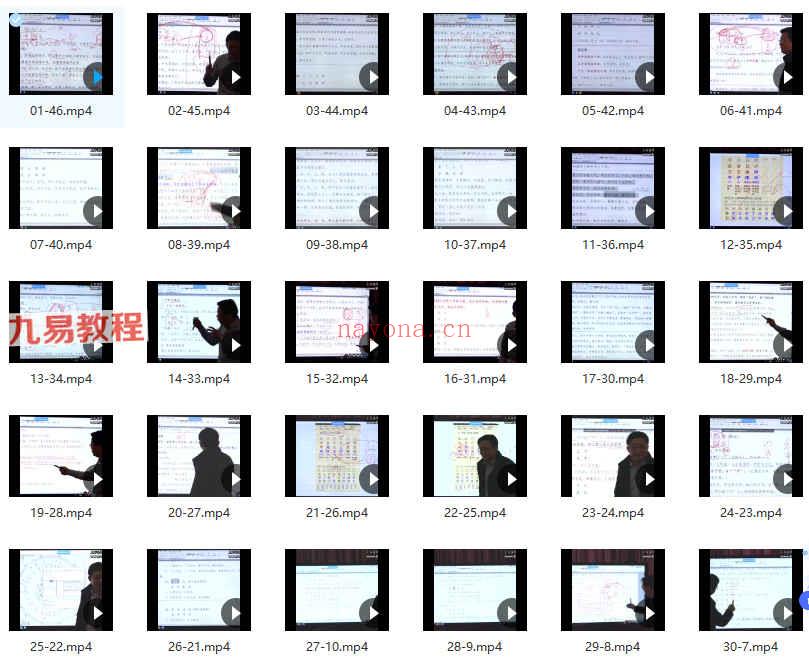 古禄命八字系统课程46节高清视频