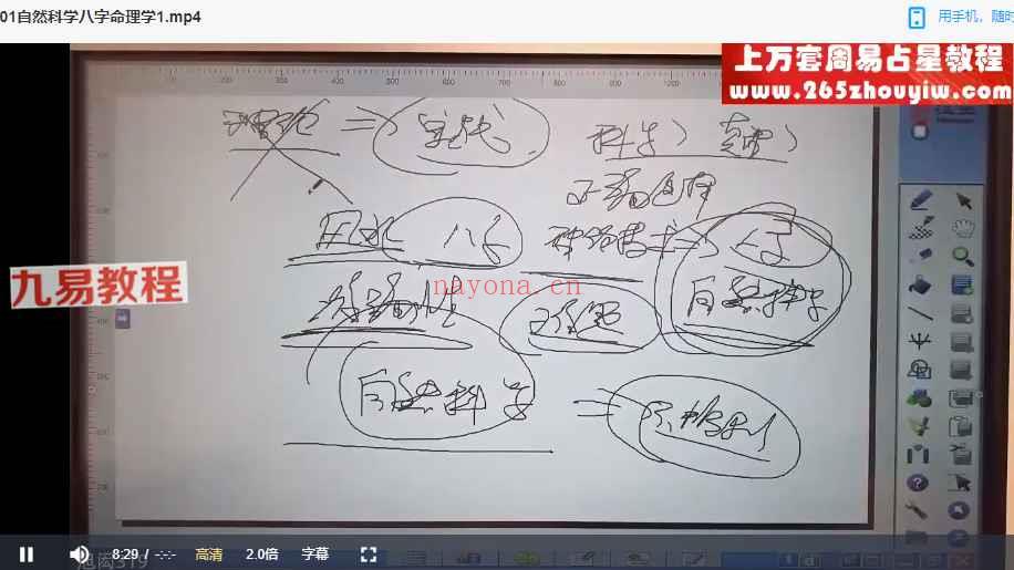 旭闳自然科学八字命理课程35集视频